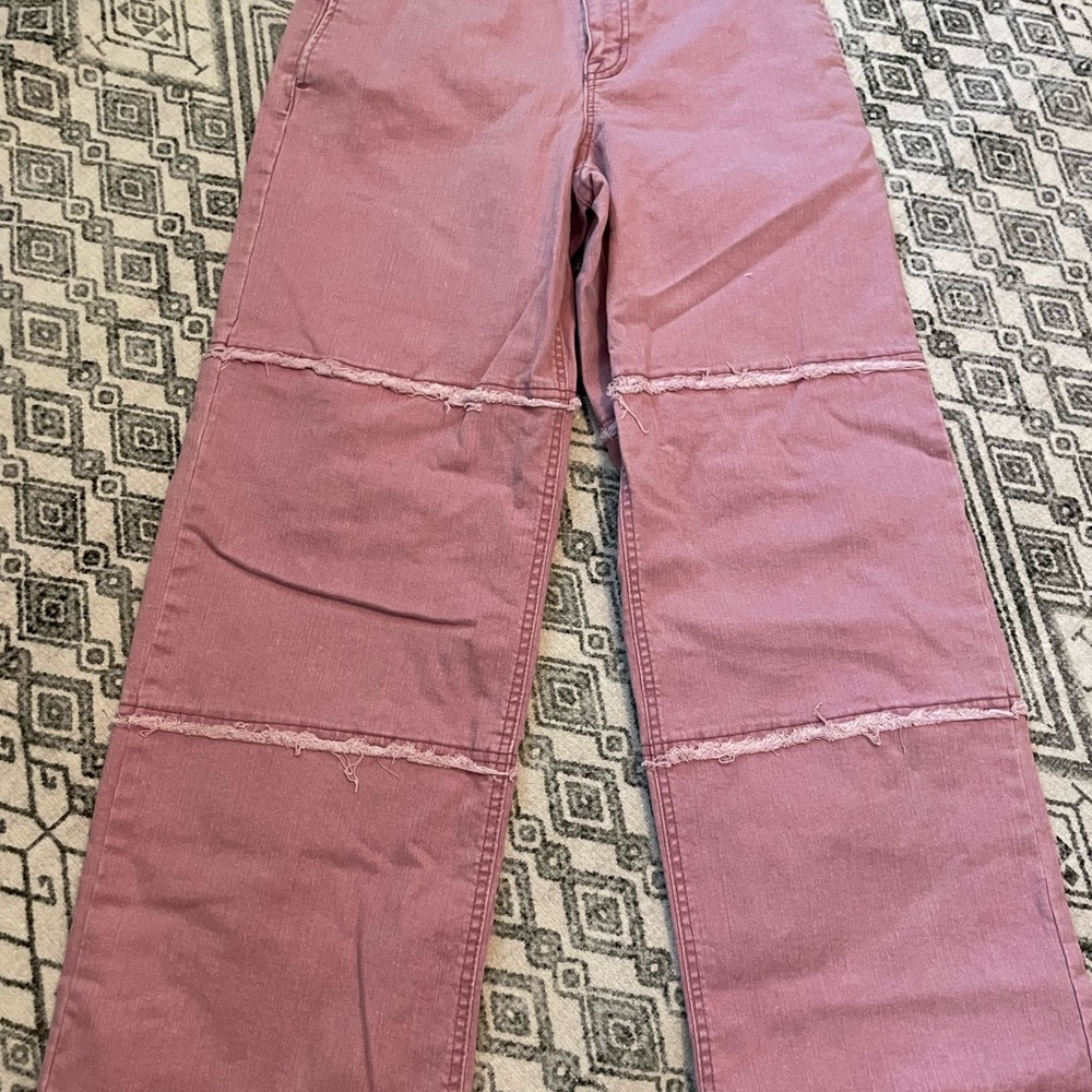 Logo purple jeans